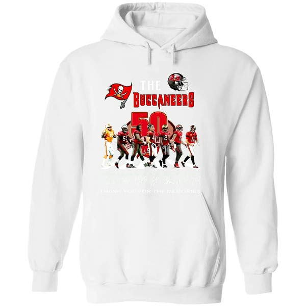 The Tampa Bay Buccaneers 50th Anniversary Thank You For The Memories Hoodie - Image 8