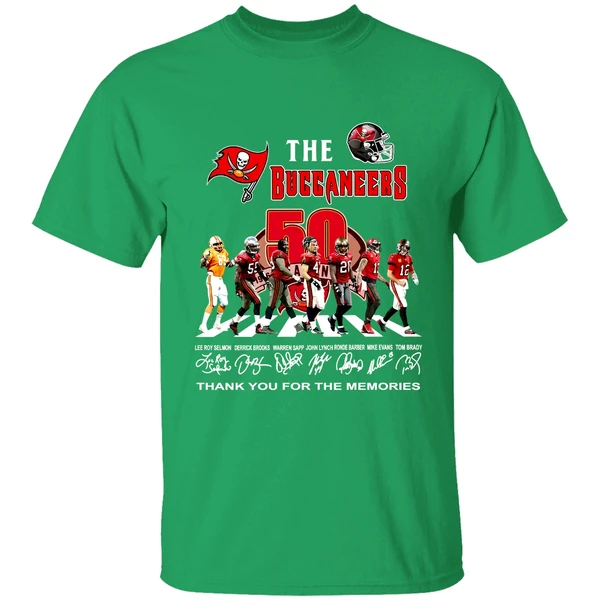 The Tampa Bay Buccaneers 50th Anniversary Thank You For The Memories Shirt - Image 2