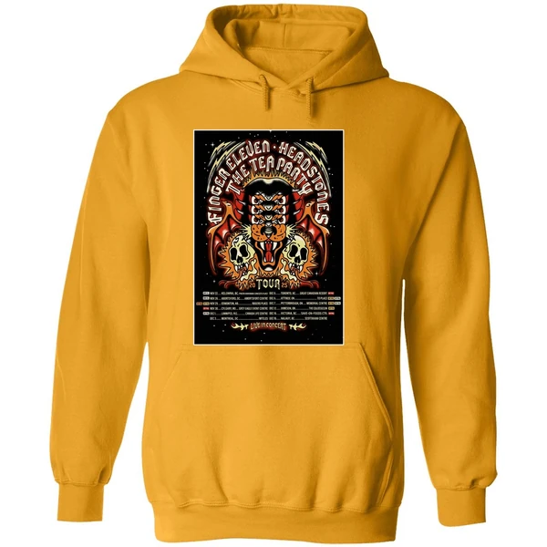 The Tea Party Headstones Finger Eleven Fall Tour 2025 Poster Hoodie