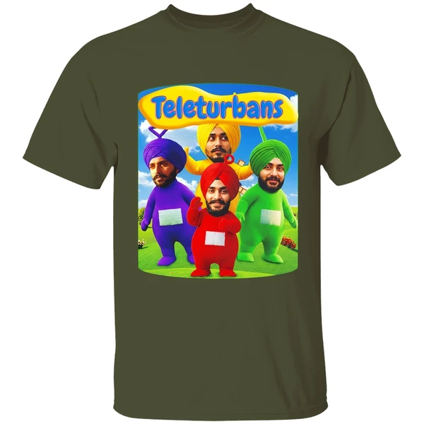 the teleturbans teletubbies shirt militarygreen