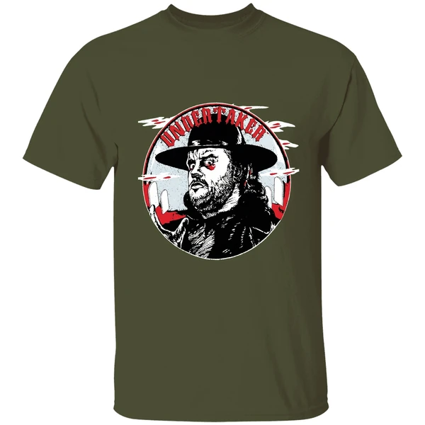 the undertaker wwe vintage shirt militarygreen