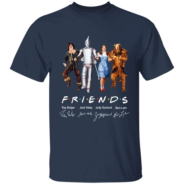 the wizard of oz friends signature shirt navy