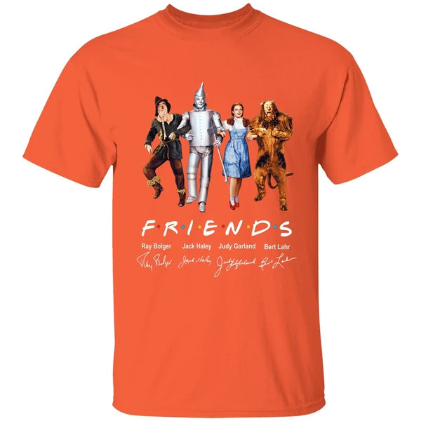 the wizard of oz friends signature shirt orange