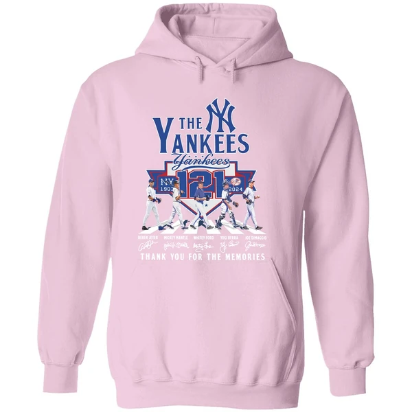 The Yankees 121st Anniversary 1903 2024 Thank You For The Memories Abbey Road Hoodie - Image 5