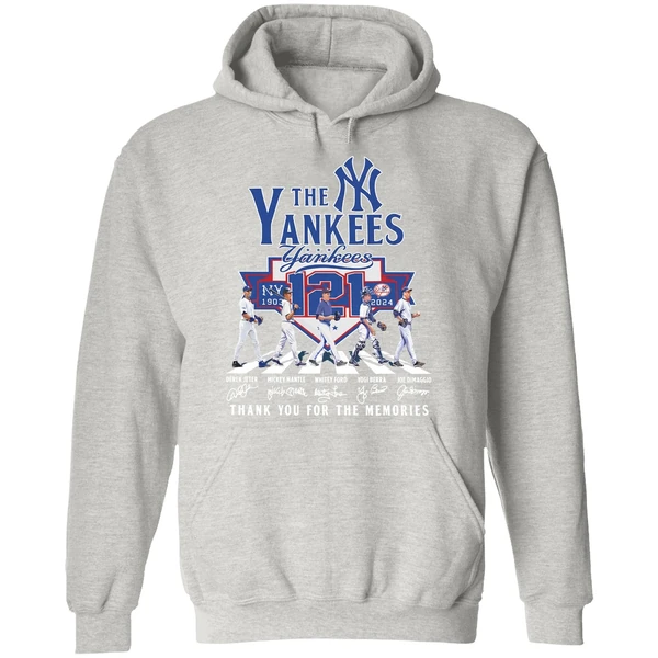 The Yankees 121st Anniversary 1903 2024 Thank You For The Memories Abbey Road Hoodie - Image 9