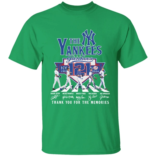 The Yankees 121st Anniversary 1903 2024 Thank You For The Memories Abbey Road Shirt - Image 2
