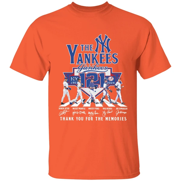 The Yankees 121st Anniversary 1903 2024 Thank You For The Memories Abbey Road Shirt - Image 6