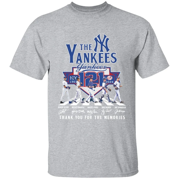 The Yankees 121st Anniversary 1903 2024 Thank You For The Memories Abbey Road Shirt - Image 9