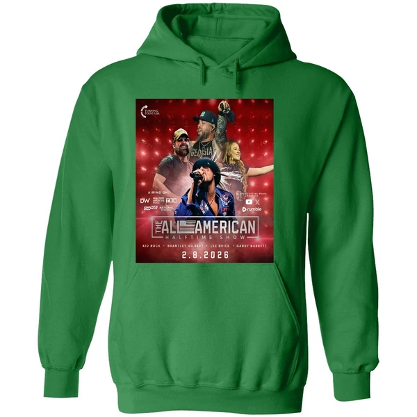 Their Alternative Super Bowl Halftime Show Kid Rock Brantley Gilbert Lee Brice Hoodie - Image 2