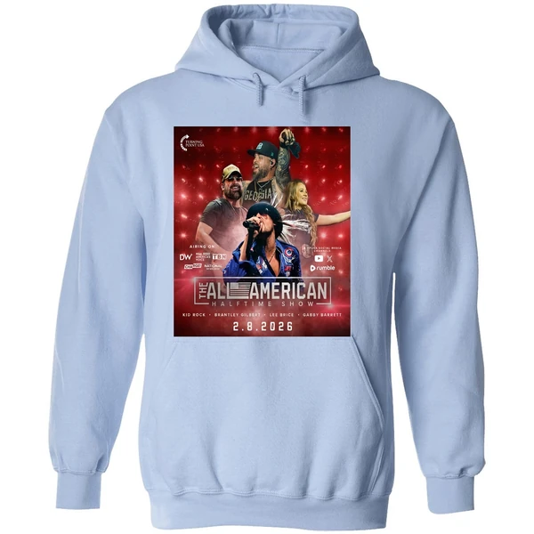 Their Alternative Super Bowl Halftime Show Kid Rock Brantley Gilbert Lee Brice Hoodie - Image 4