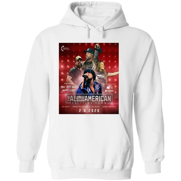 Their Alternative Super Bowl Halftime Show Kid Rock Brantley Gilbert Lee Brice Hoodie - Image 8