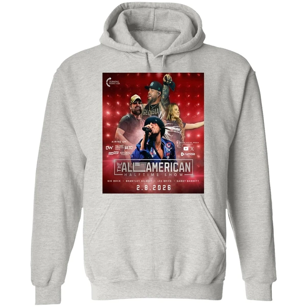 Their Alternative Super Bowl Halftime Show Kid Rock Brantley Gilbert Lee Brice Hoodie - Image 9
