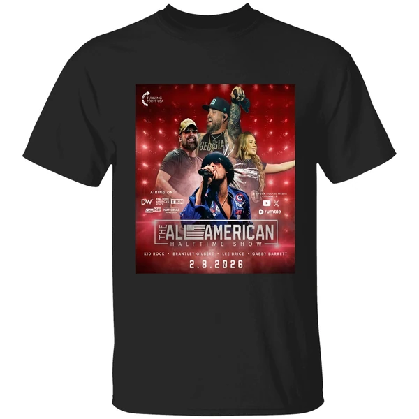 Their Alternative Super Bowl Halftime Show Kid Rock Brantley Gilbert Lee Brice Shirt