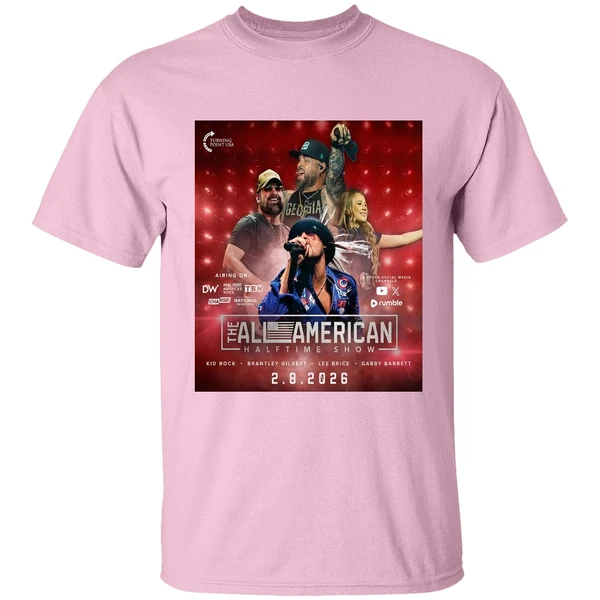 their alternative super bowl halftime show kid rock brantley gilbert lee brice shirt lightpink