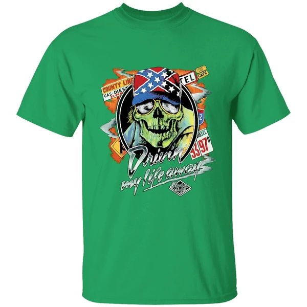 Thelma Louise Driving My Life Away Skull Shirt - Image 2