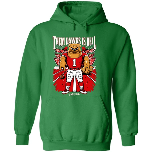 Them Dawgs Is Hell Texas Longhorns Beat Georgia Bulldogs Hoodie - Image 2