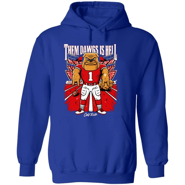Them Dawgs Is Hell Texas Longhorns Beat Georgia Bulldogs Hoodie - Image 7