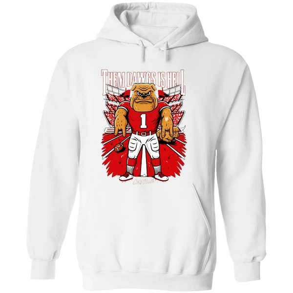 Them Dawgs Is Hell Texas Longhorns Beat Georgia Bulldogs Hoodie - Image 8