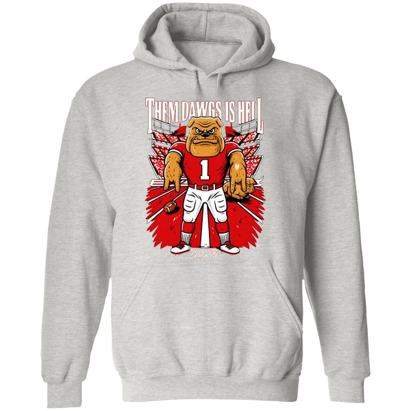Them Dawgs Is Hell Texas Longhorns Beat Georgia Bulldogs Hoodie - Image 9