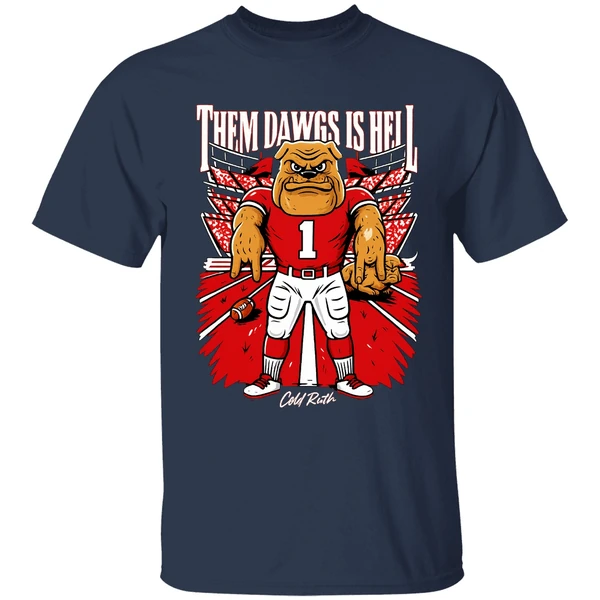 Them Dawgs Is Hell Texas Longhorns Beat Georgia Bulldogs Shirt - Image 4