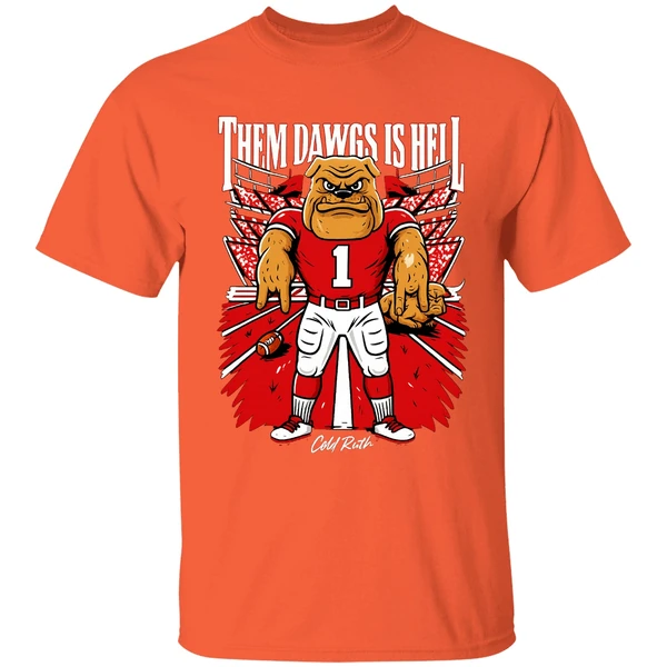 Them Dawgs Is Hell Texas Longhorns Beat Georgia Bulldogs Shirt - Image 5