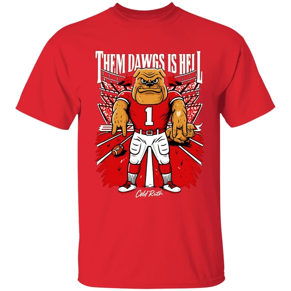 Them Dawgs Is Hell Texas Longhorns Beat Georgia Bulldogs Shirt - Image 6