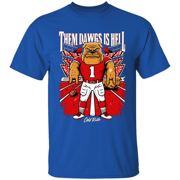 Them Dawgs Is Hell Texas Longhorns Beat Georgia Bulldogs Shirt - Image 7