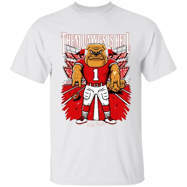 Them Dawgs Is Hell Texas Longhorns Beat Georgia Bulldogs Shirt - Image 9