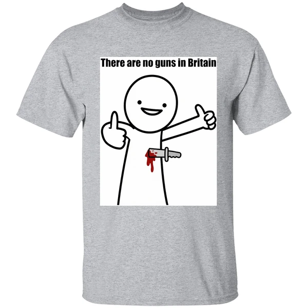 there are no guns in britain 2026 shirt sportgrey