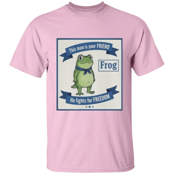 This Man Is Your Friend Portland Frog Protest He Fights For Freedom Shirt - Image 2