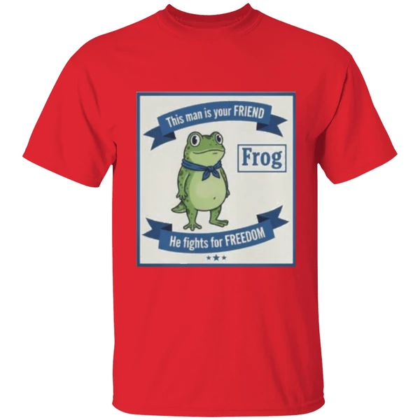 This Man Is Your Friend Portland Frog Protest He Fights For Freedom Shirt - Image 6