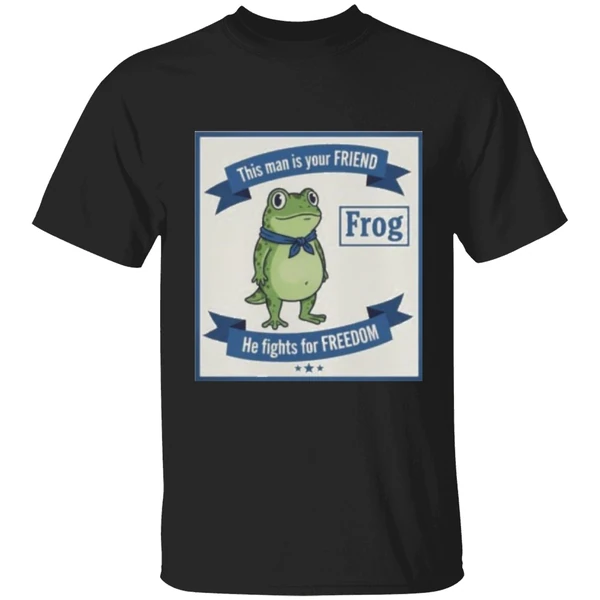 This Man Is Your Friend Portland Frog Protest He Fights For Freedom Shirt - Image 9