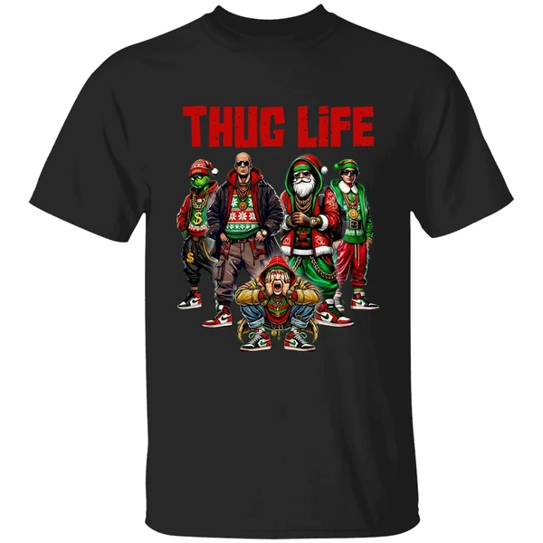 Thug Life Christmas Movie Santa Claus Friends Shirt