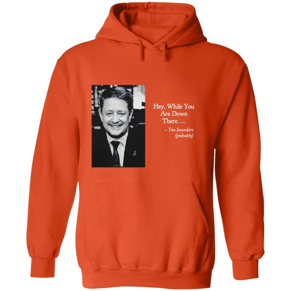 Tim Saunders Hey While You Are Down There Philadelphia Hockey Hoodie - Image 6