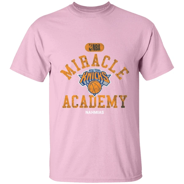 Timothee Chalamet Madison Square Garden Wearing New York Knicks Miracle Academy Nba Shirt - Image 2