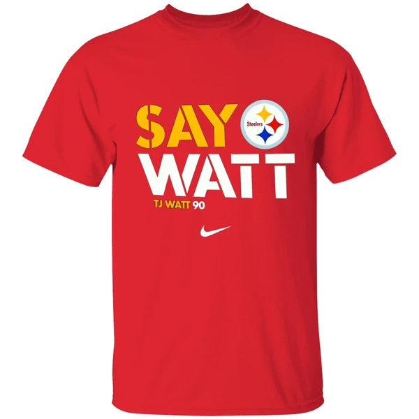 Tj Watt Pittsburgh Steelers Say Watt Shirt - Image 6