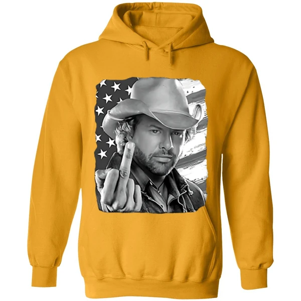 Toby Keith Middle Finger American Flag Hoodie