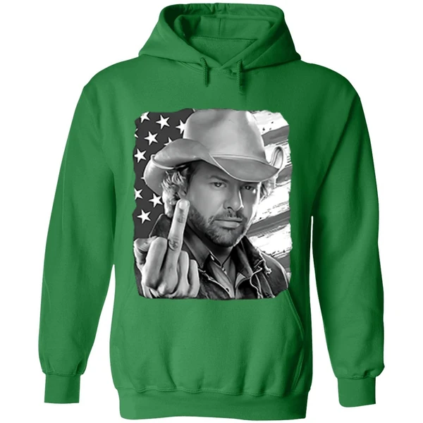 Toby Keith Middle Finger American Flag Hoodie - Image 2