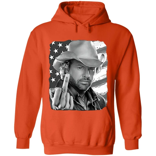 Toby Keith Middle Finger American Flag Hoodie - Image 6