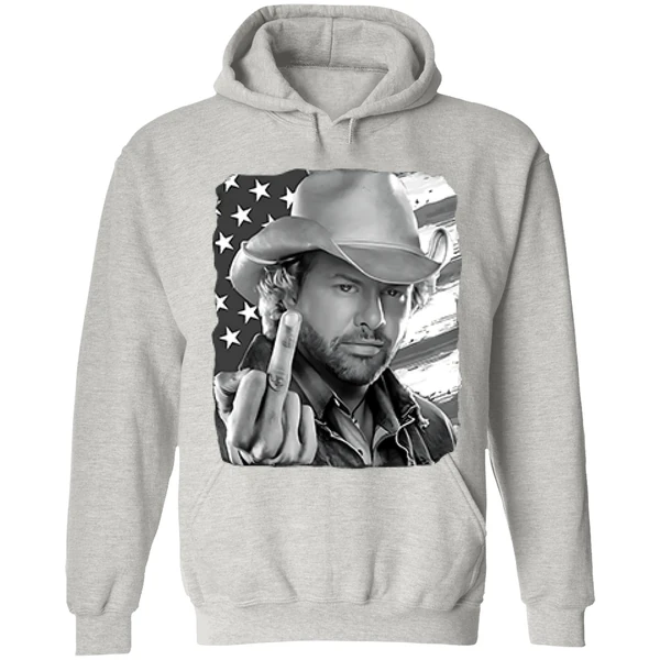 Toby Keith Middle Finger American Flag Hoodie - Image 9
