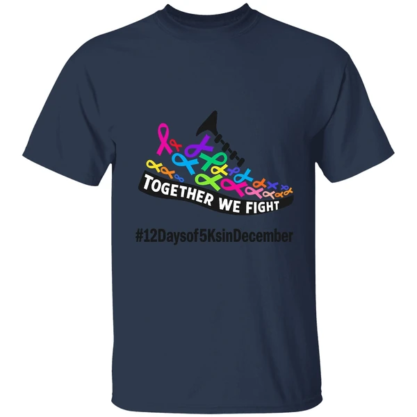 Together We Fight 12 Days Of 5 Ks In December For Acs Shirt - Image 4