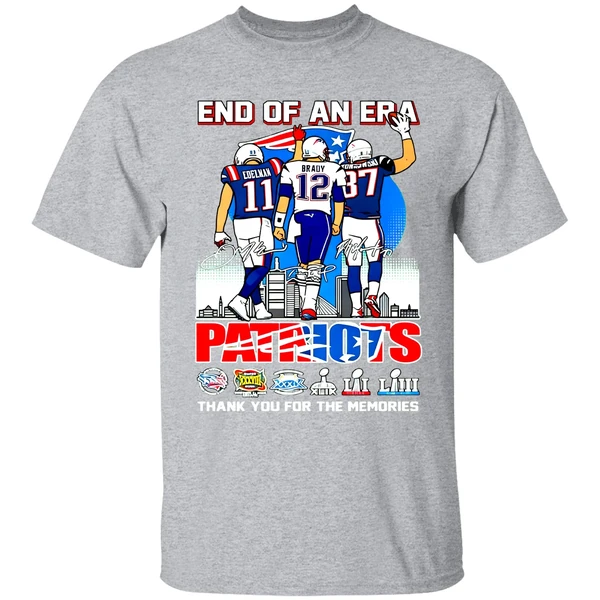 Tom Brady Julian Edelman And Rob Gronkowski End Of An Are New England Patriots Shirt