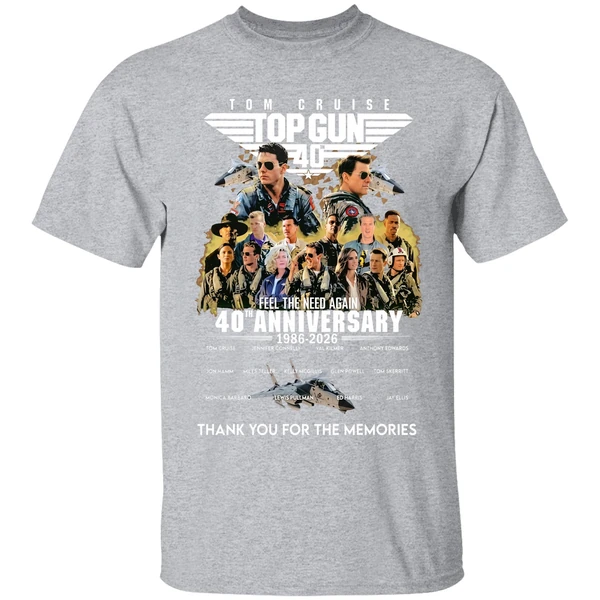 Tom Cruise Top Gun Feel The Need Again 40th Anniversary 1986 2026 Thank You For The Memories Shirt - Image 9