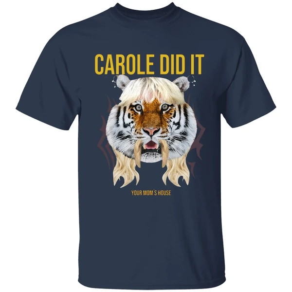 tom segura carole did it your moms house shirt navy