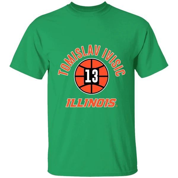 Tomislav Ivisic 13 Illinois Fighting Illini Basketball Shirt - Image 2