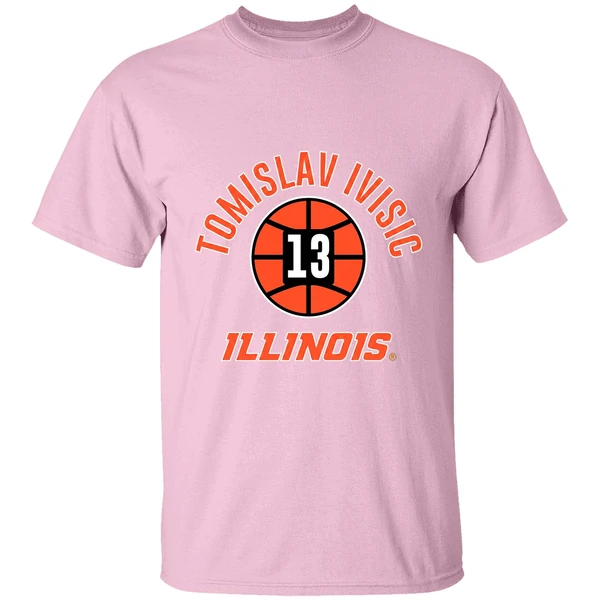 Tomislav Ivisic 13 Illinois Fighting Illini Basketball Shirt - Image 3