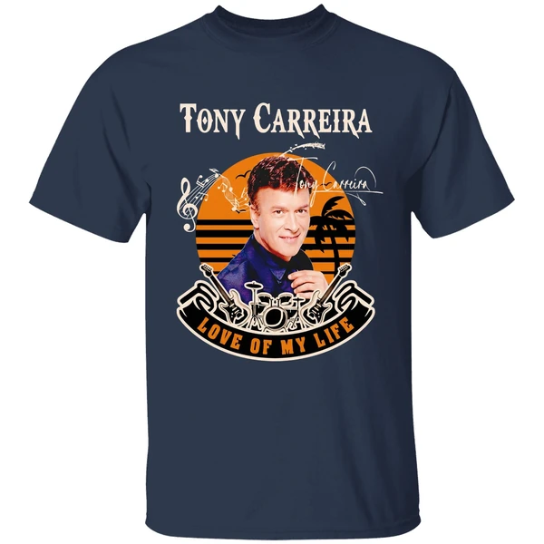 tony carreira love of my life retro shirt navy