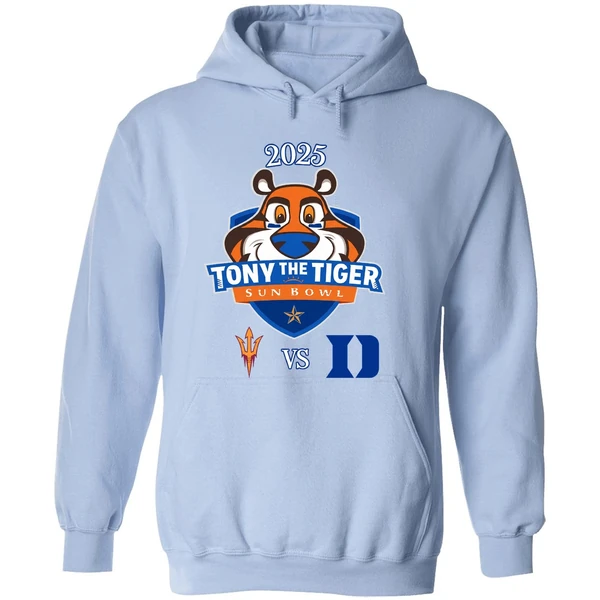 Tony The Tiger Sun Bowl 2025 Arizona State Sun Devils Vs Duke Blue Devils Hoodie - Image 4