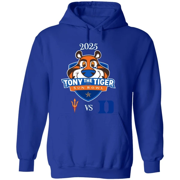 Tony The Tiger Sun Bowl 2025 Arizona State Sun Devils Vs Duke Blue Devils Hoodie - Image 7