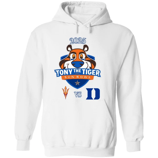 Tony The Tiger Sun Bowl 2025 Arizona State Sun Devils Vs Duke Blue Devils Hoodie - Image 8